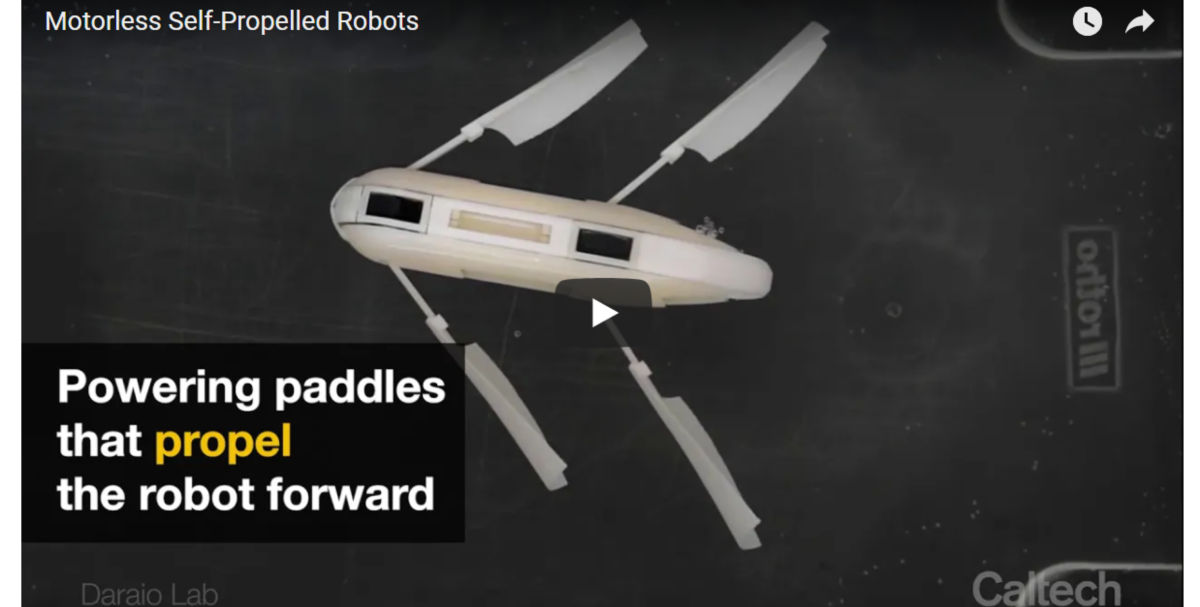 New Robot Concept uses Self-Propulsion To Swim Through Water